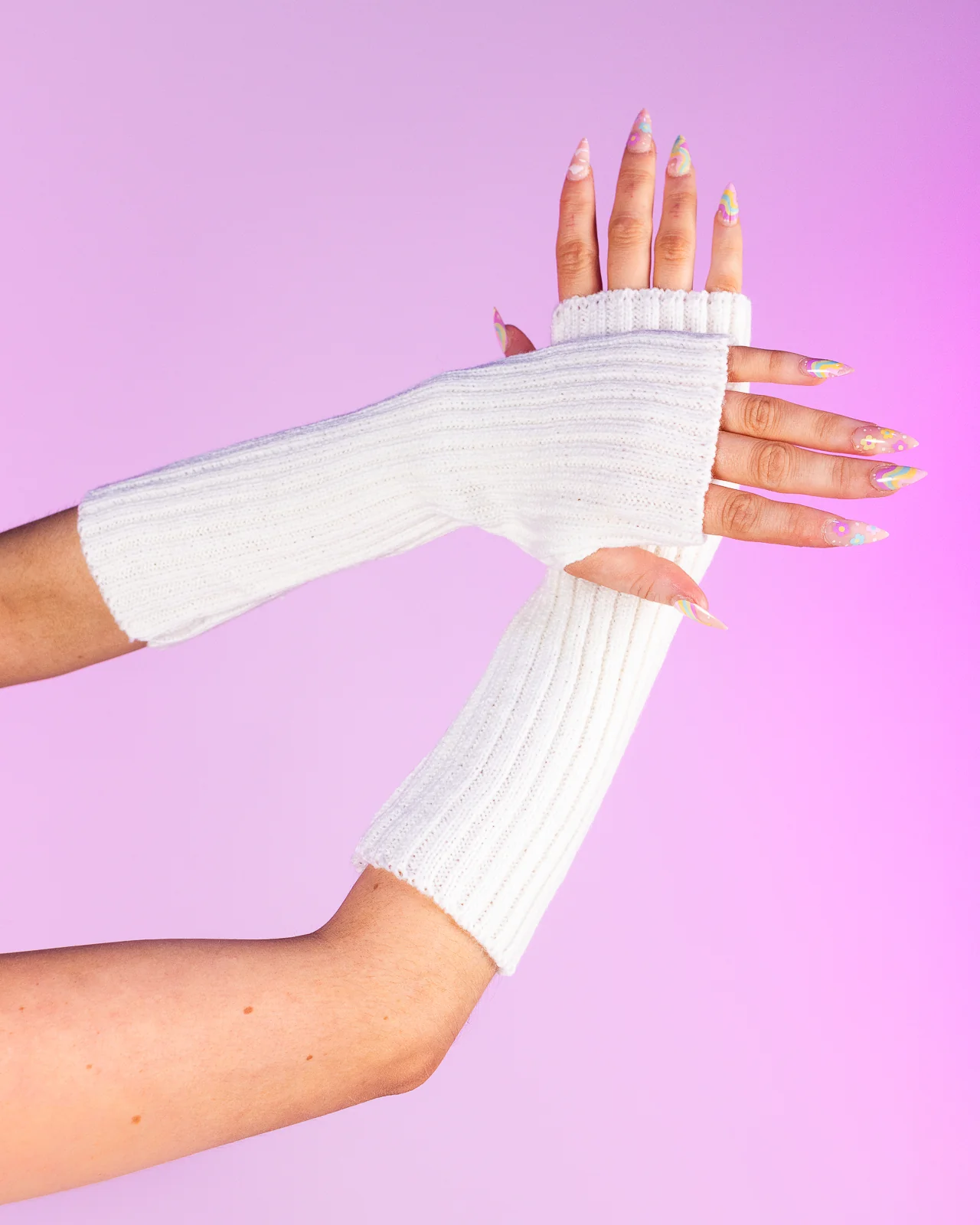 12" Basic Solid Arm Warmers (Pair) - Image 3