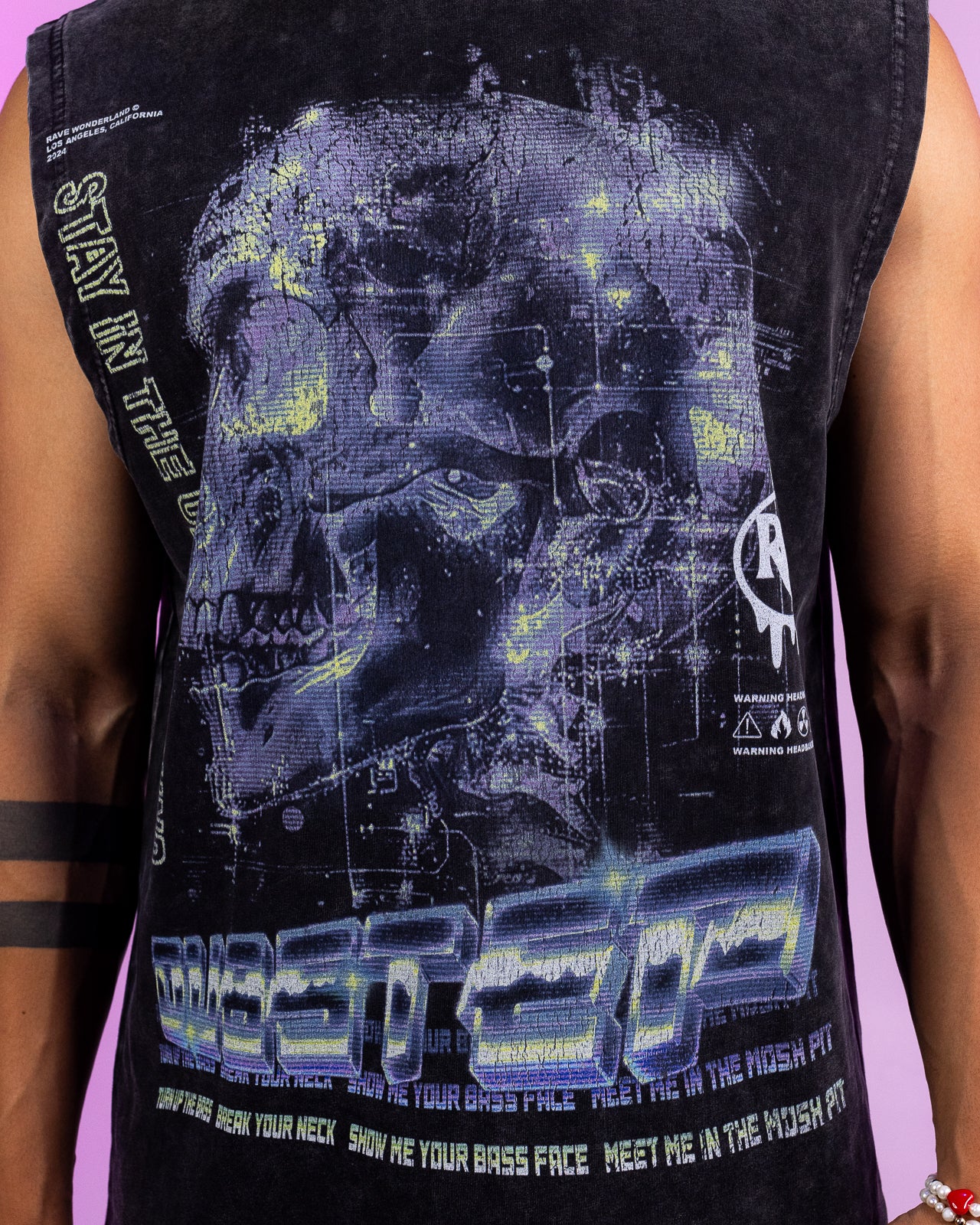 Acid Wash Dubstep Muscle Tee - Image 2