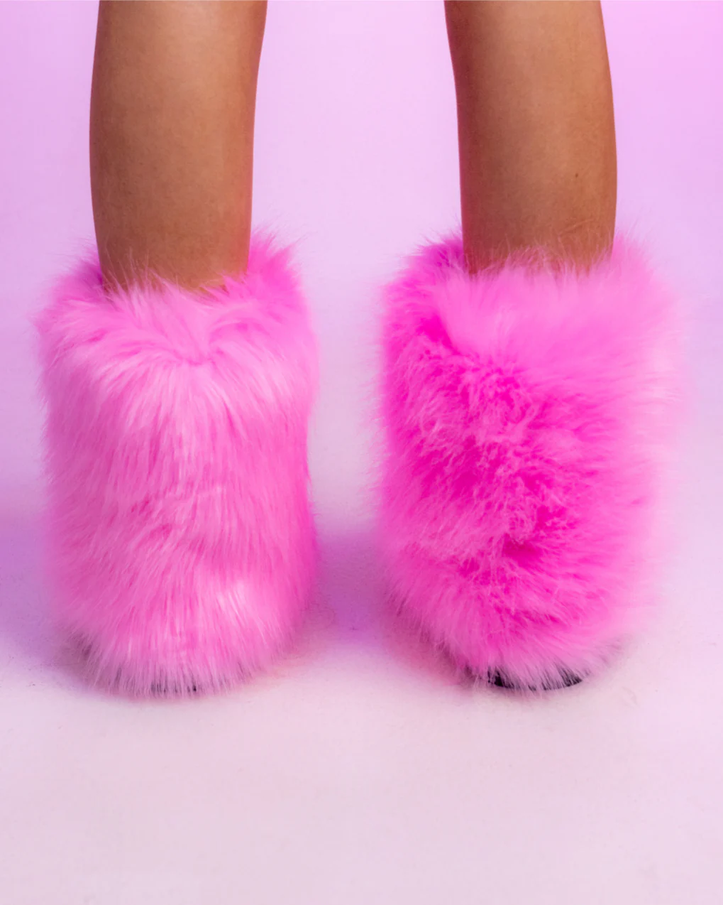 Women's Baby Pink Boots With The Fur - Image 8