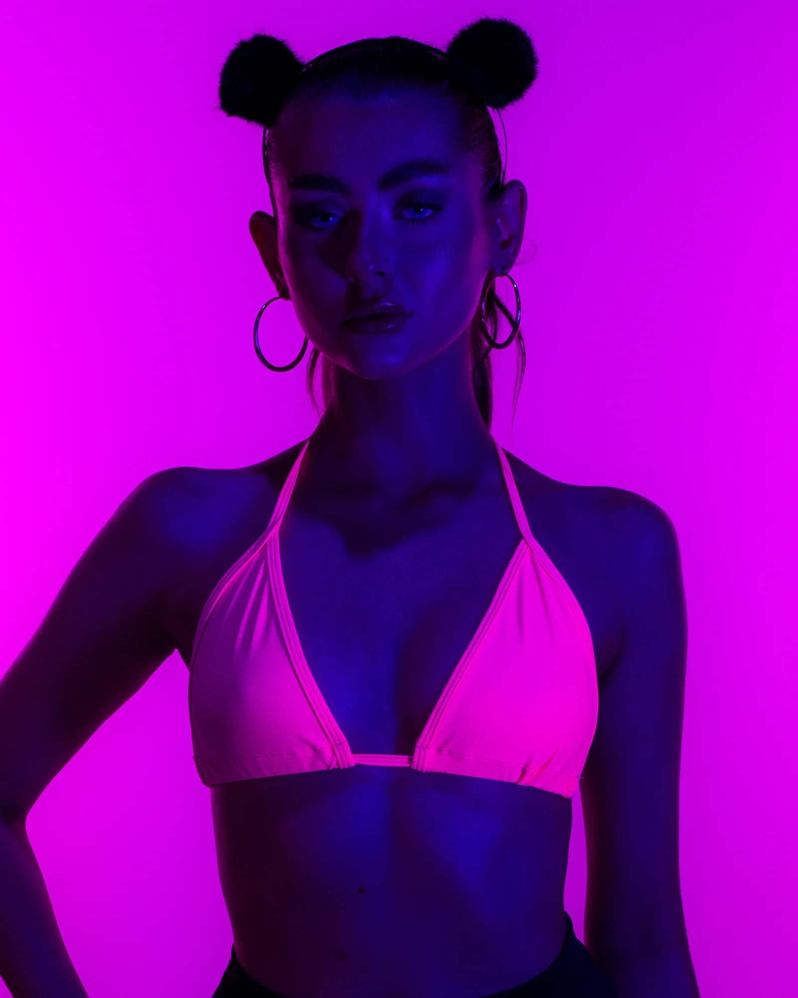 Basic Women's Triangle Bikini Top - Image 17