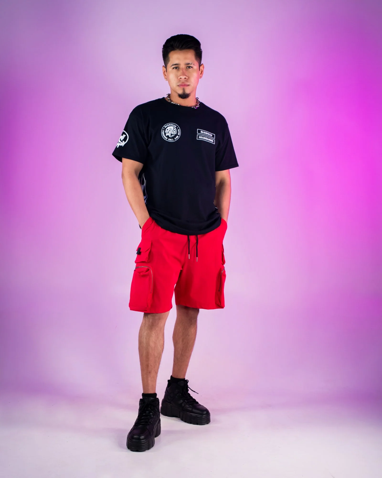Basshead Hell and Back Men's T-Shirt - Image 5
