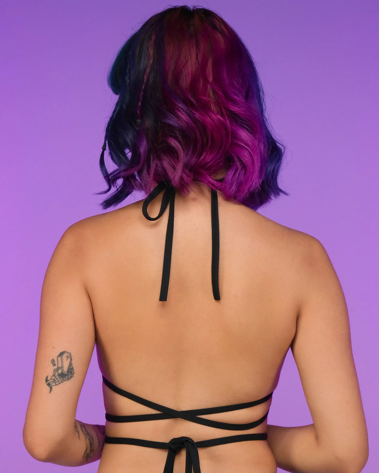 Black Bikini Wrap Top - Image 2