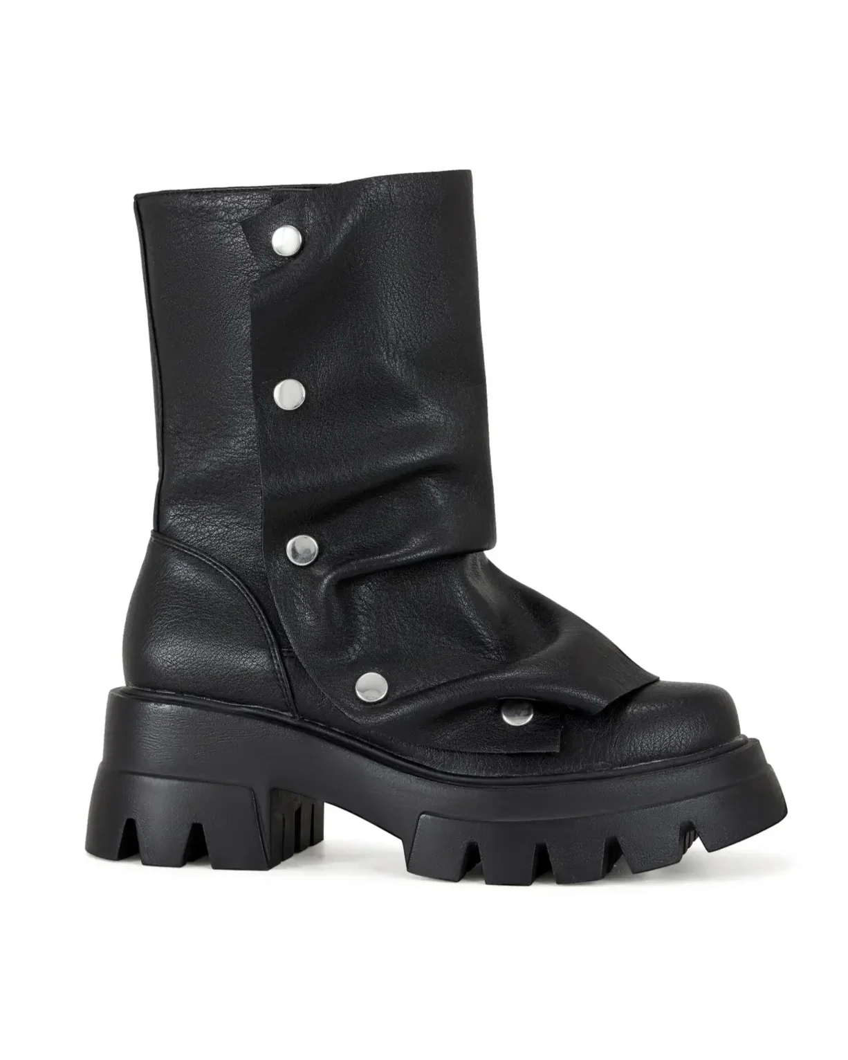 Black Trek Women's Slouch Combat Boots - Image 5