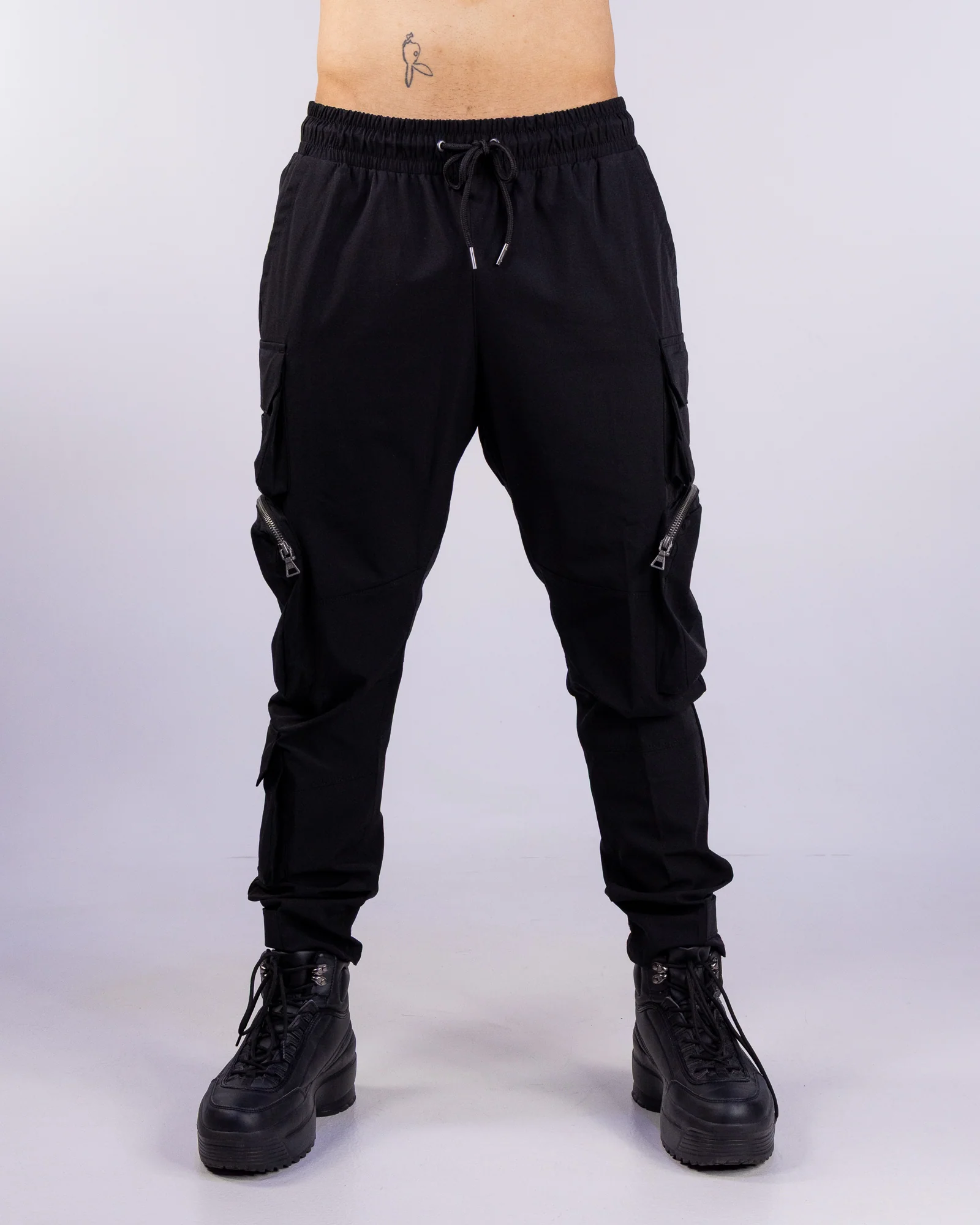 Black Unisex Cargo Pants - Image 3