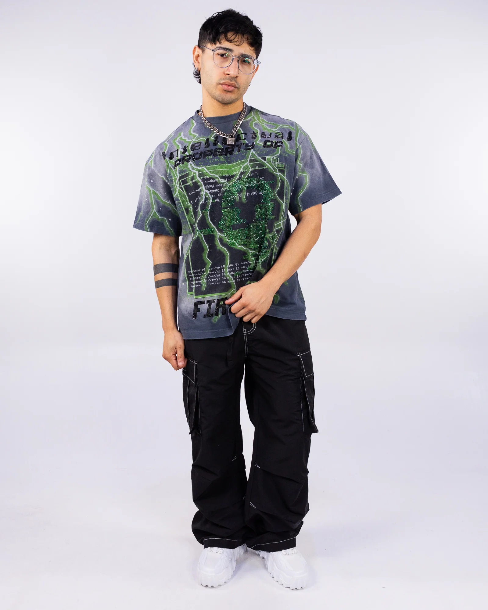 Campus Black Unisex Cargo Pants - Image 4