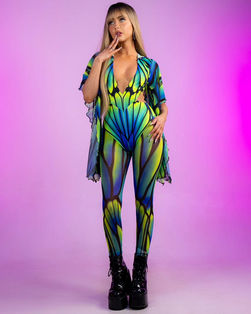 Candy Catz Flutter Fairy Hooded Jumpsuit - Image 4