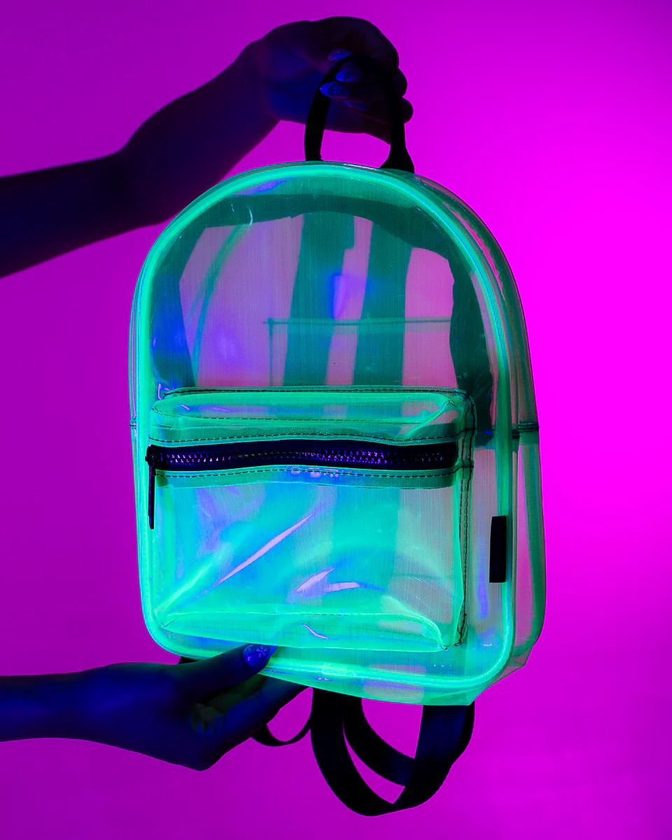 Clear Bubble Lime Mini Backpack - Image 2