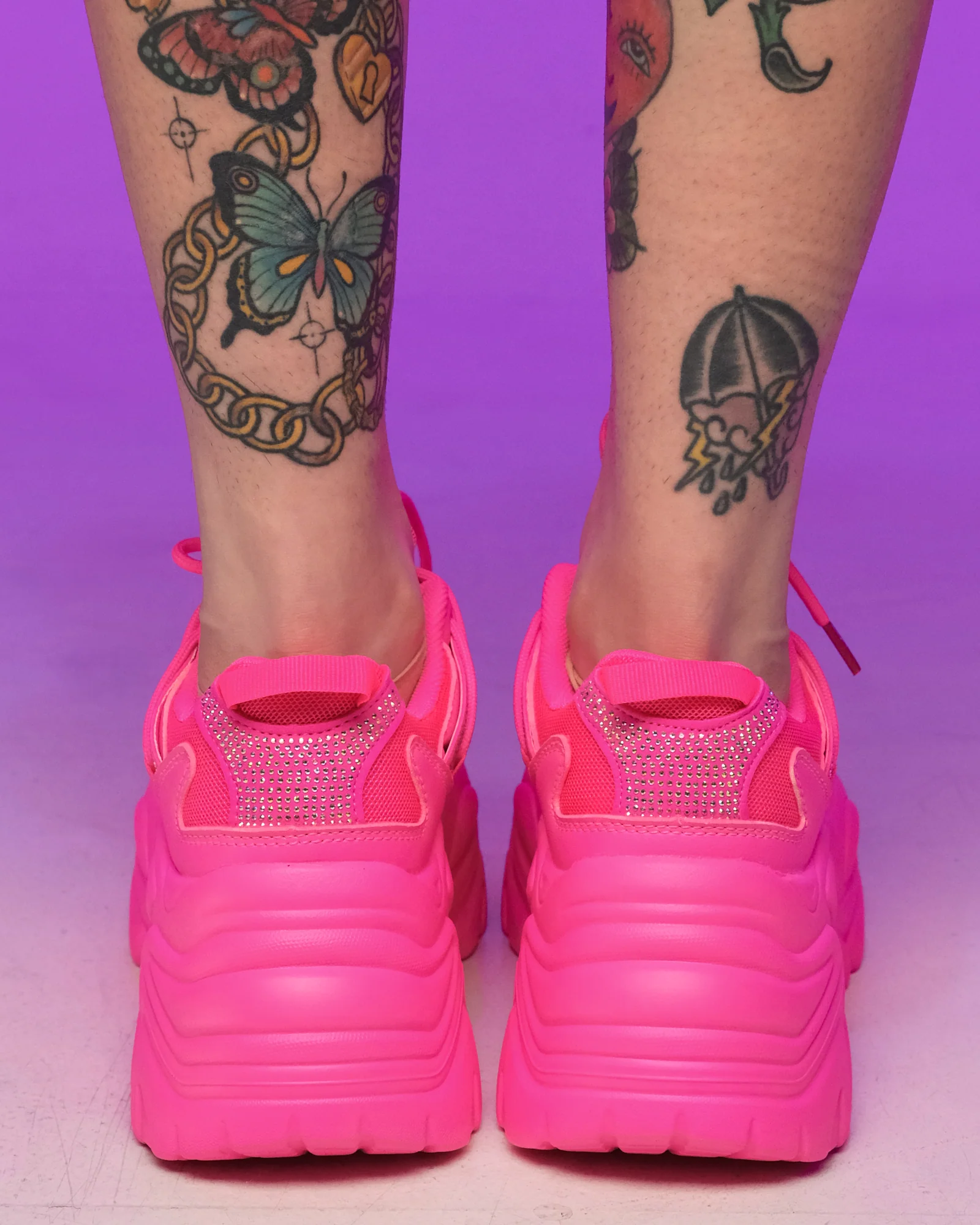 Hot Pink Steppin' Out Sneakers - Image 8