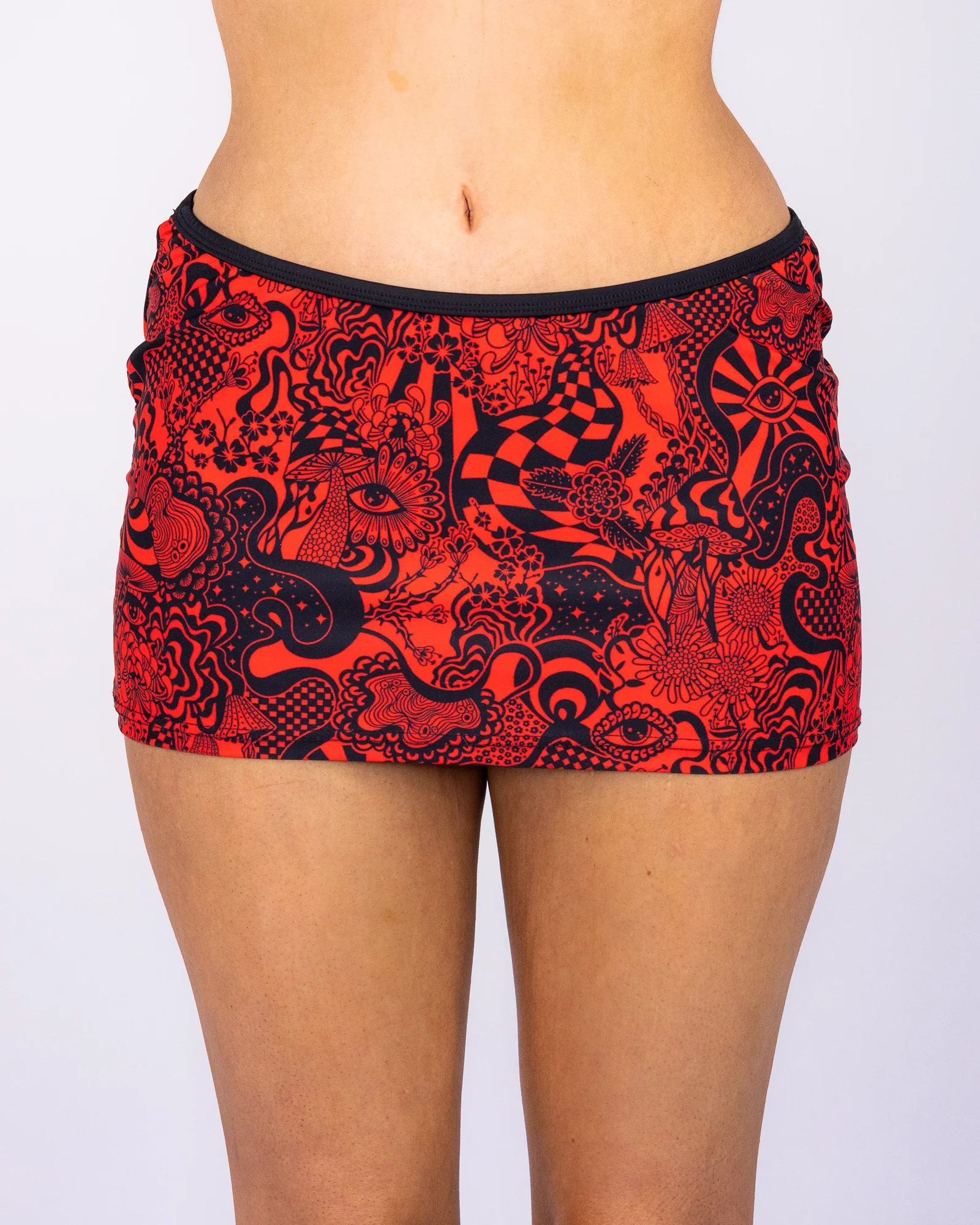 Crimson Zenith Women's Pencil Skirt - Image 3