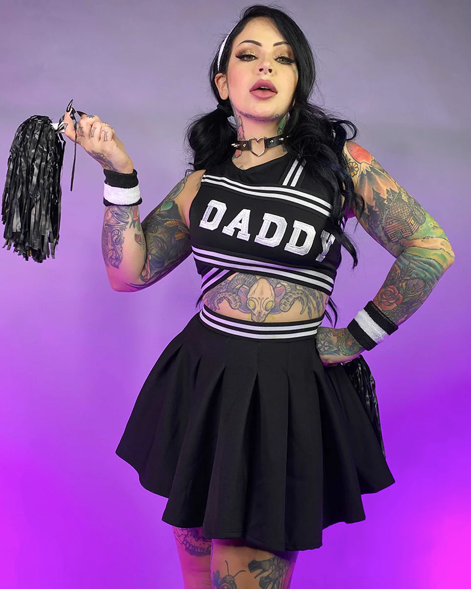 6pc Daddy's Girl Cheerleader Costume - Image 10