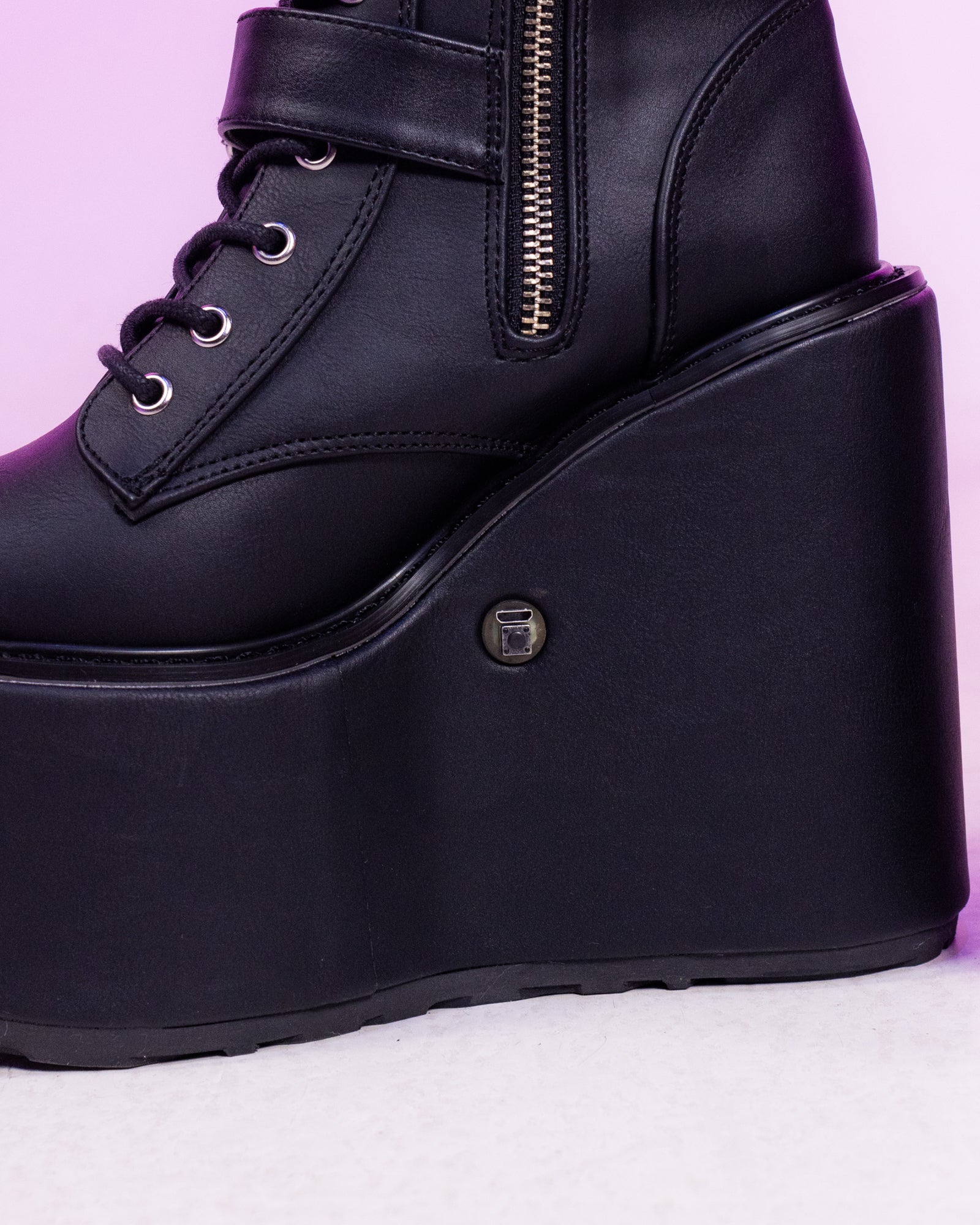 Demonia LED Blaze Women's Black Butterfly Boots - Image 6