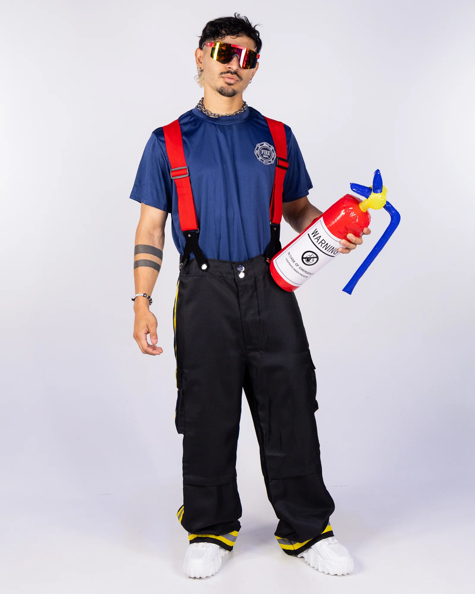 Fire Captain Men's 3pc Costume - Image 2