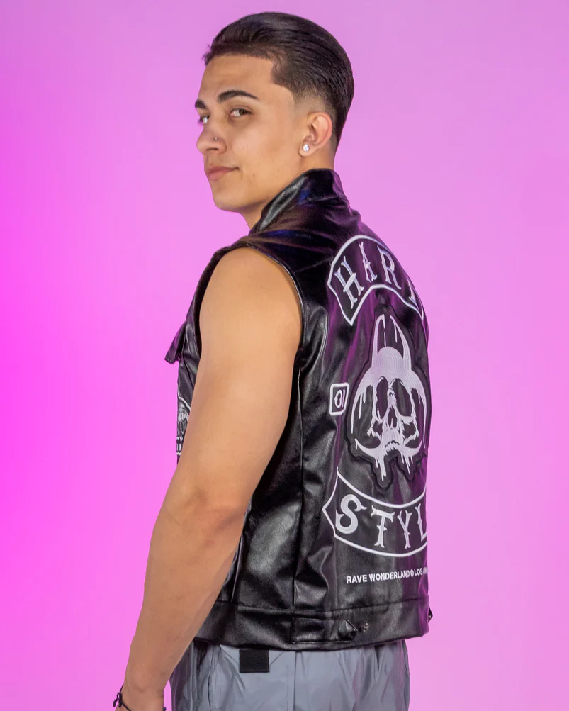 Hardstyle Biohazard Gang Lives On Motorcycle Vest - Image 6