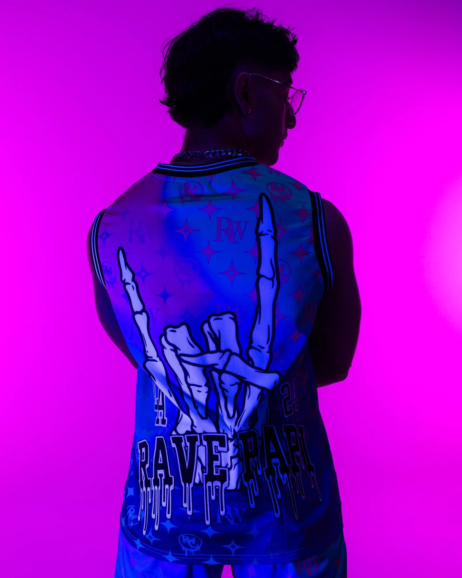 Dark Rave Papi Basketball Jersey - Image 8