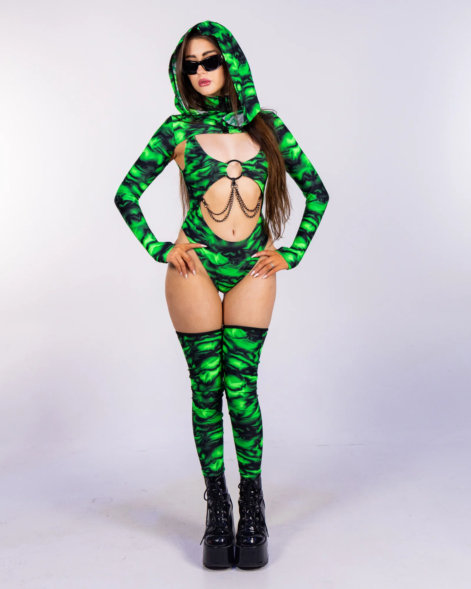 Hypno Haze Women's 2pc Shrug & Bodysuit - Image 3