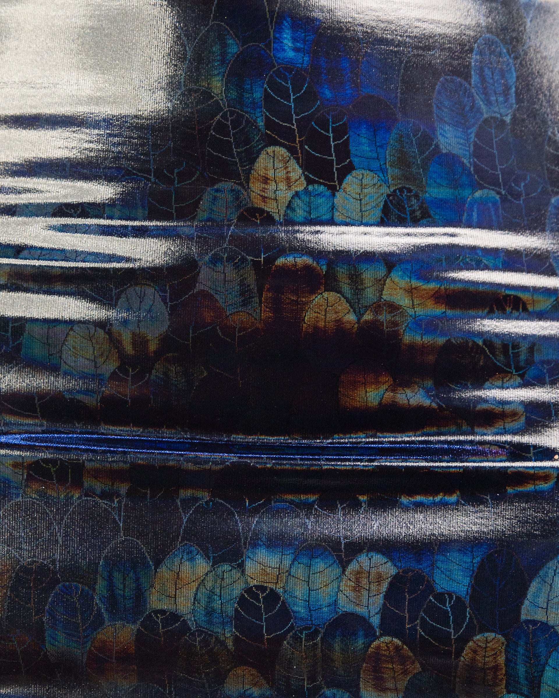 Bound To Me Laced Up Black Holographic PU Shorts - Image 3