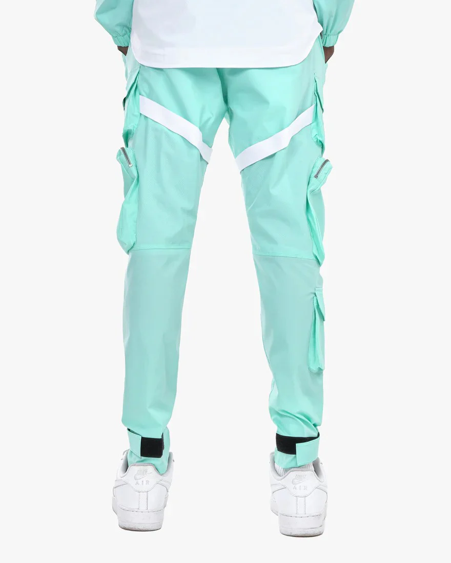 Mint Green Unisex Strap Cargo Pants - Image 5