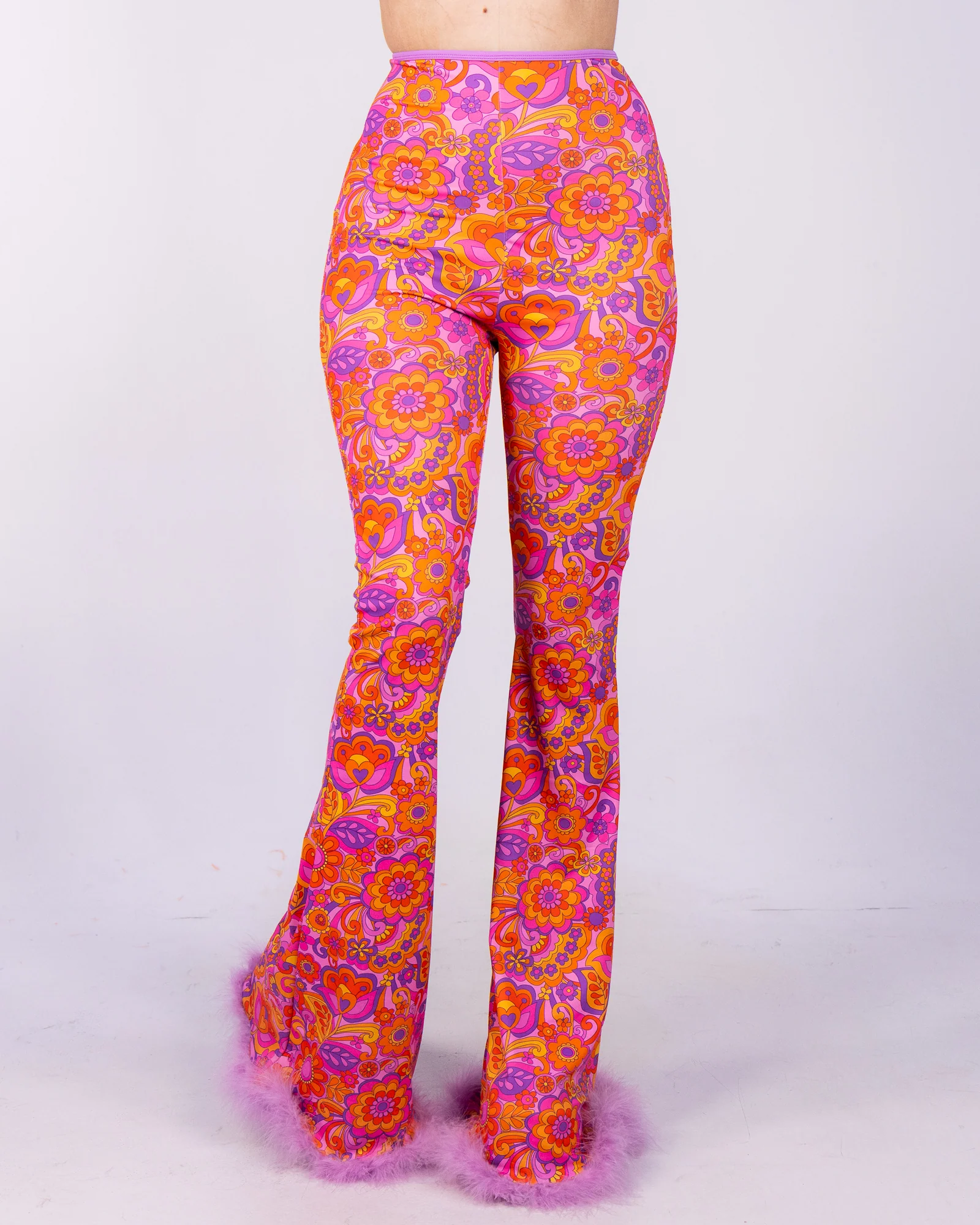 Lavender Paisley Daze Bell Bottom Pants