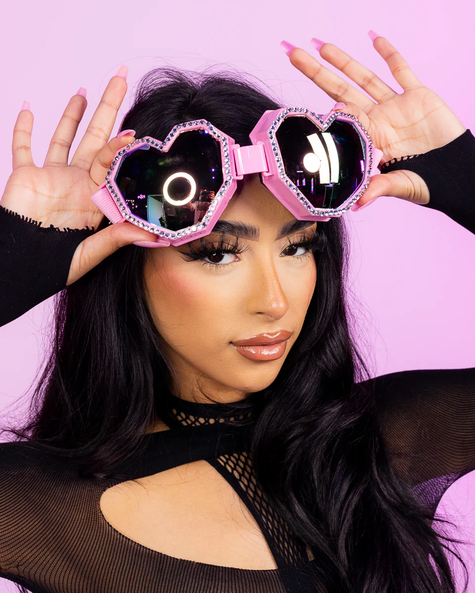 Pink I Heart U Goggles - Image 3
