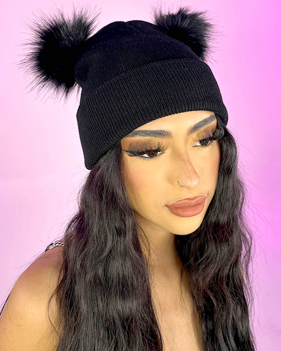 Pom Pom Unisex Beanie - Image 2