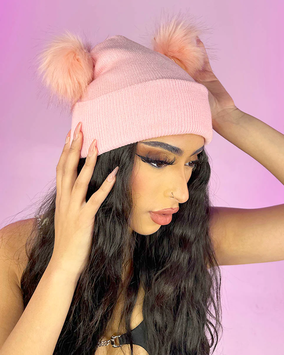 Pom Pom Unisex Beanie - Image 4