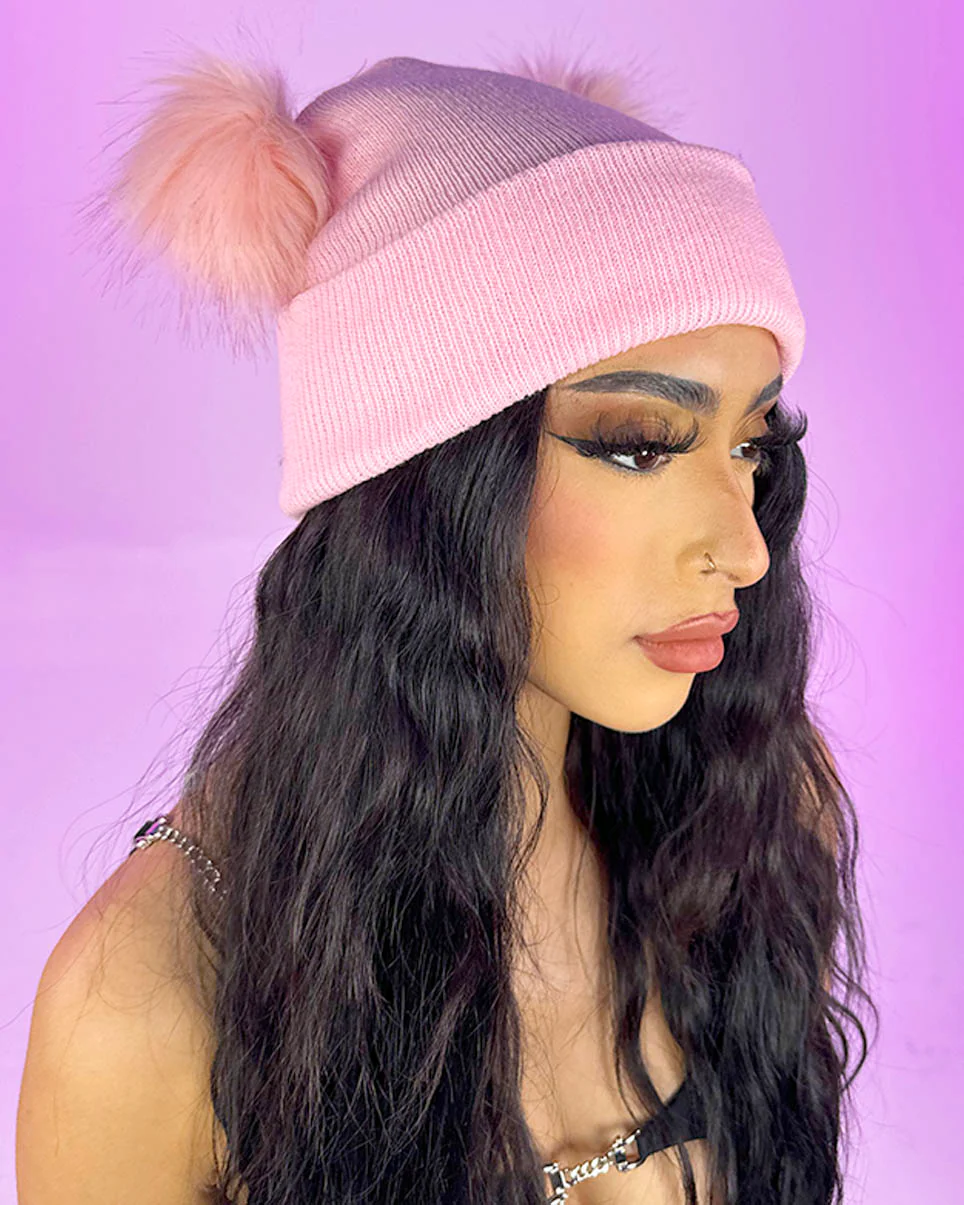 Pom Pom Unisex Beanie - Image 5