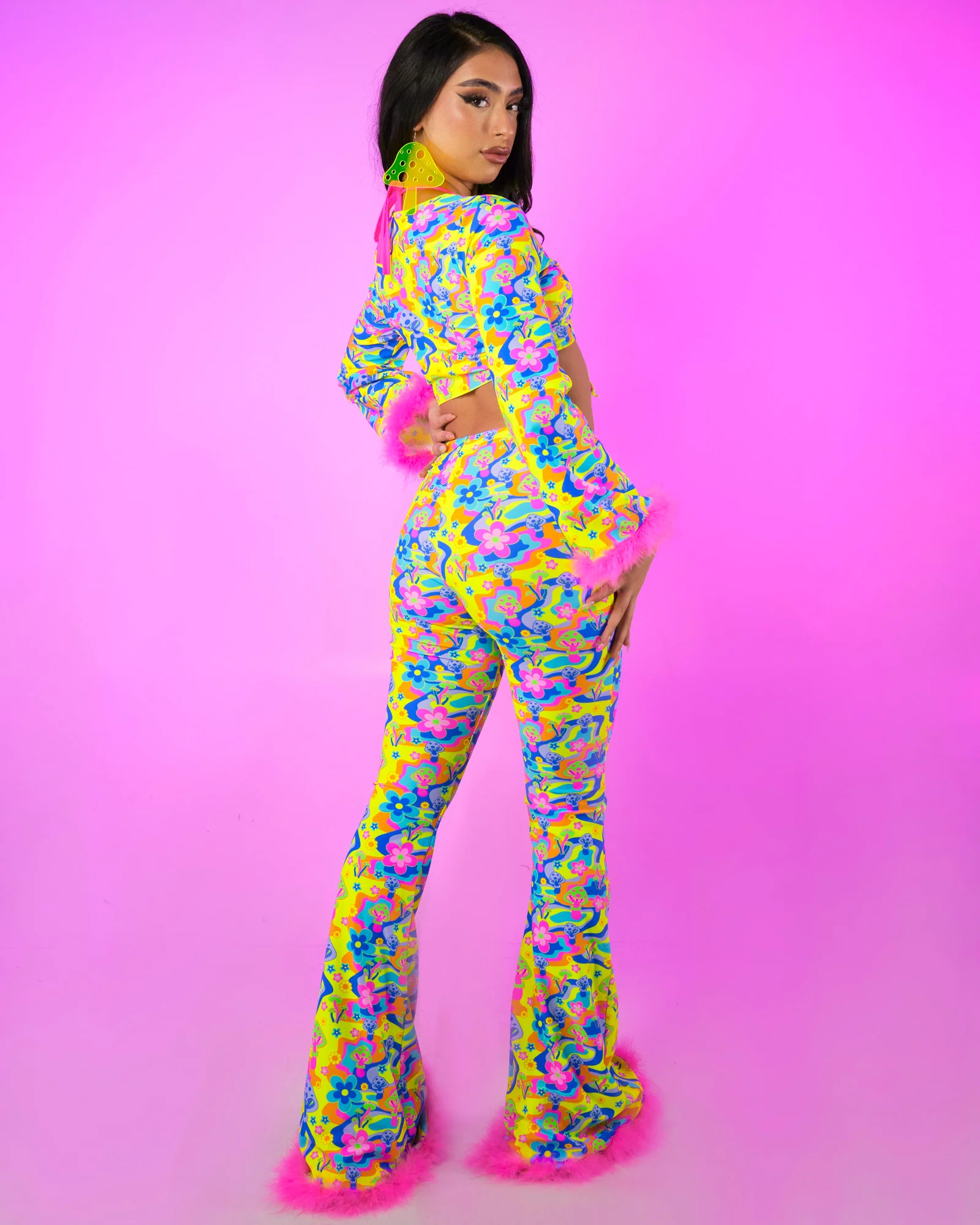 Psychedelic Psilocybin Front-Tie Top - Image 4
