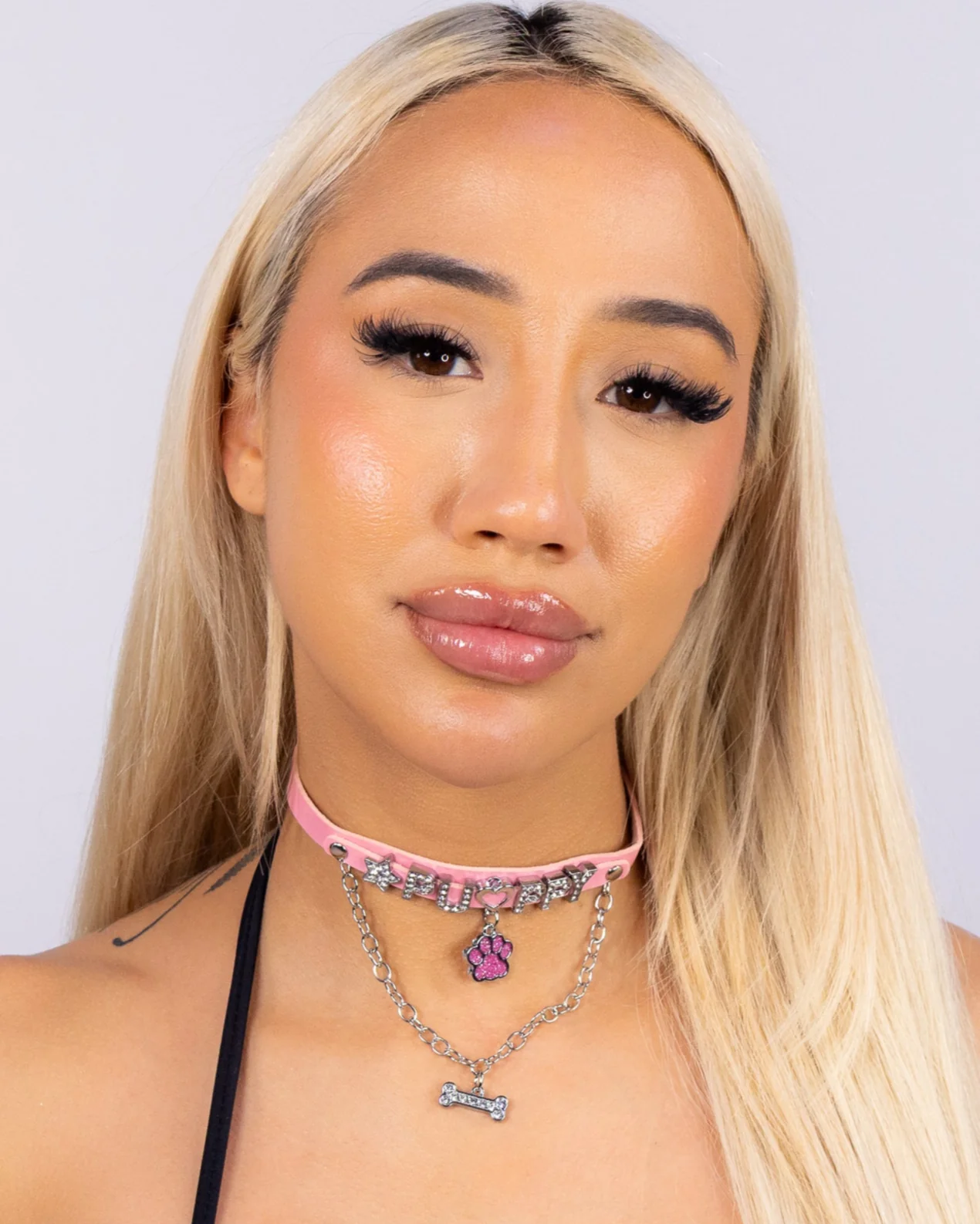 Puppy Love Unisex Faux Leather Choker - Image 2