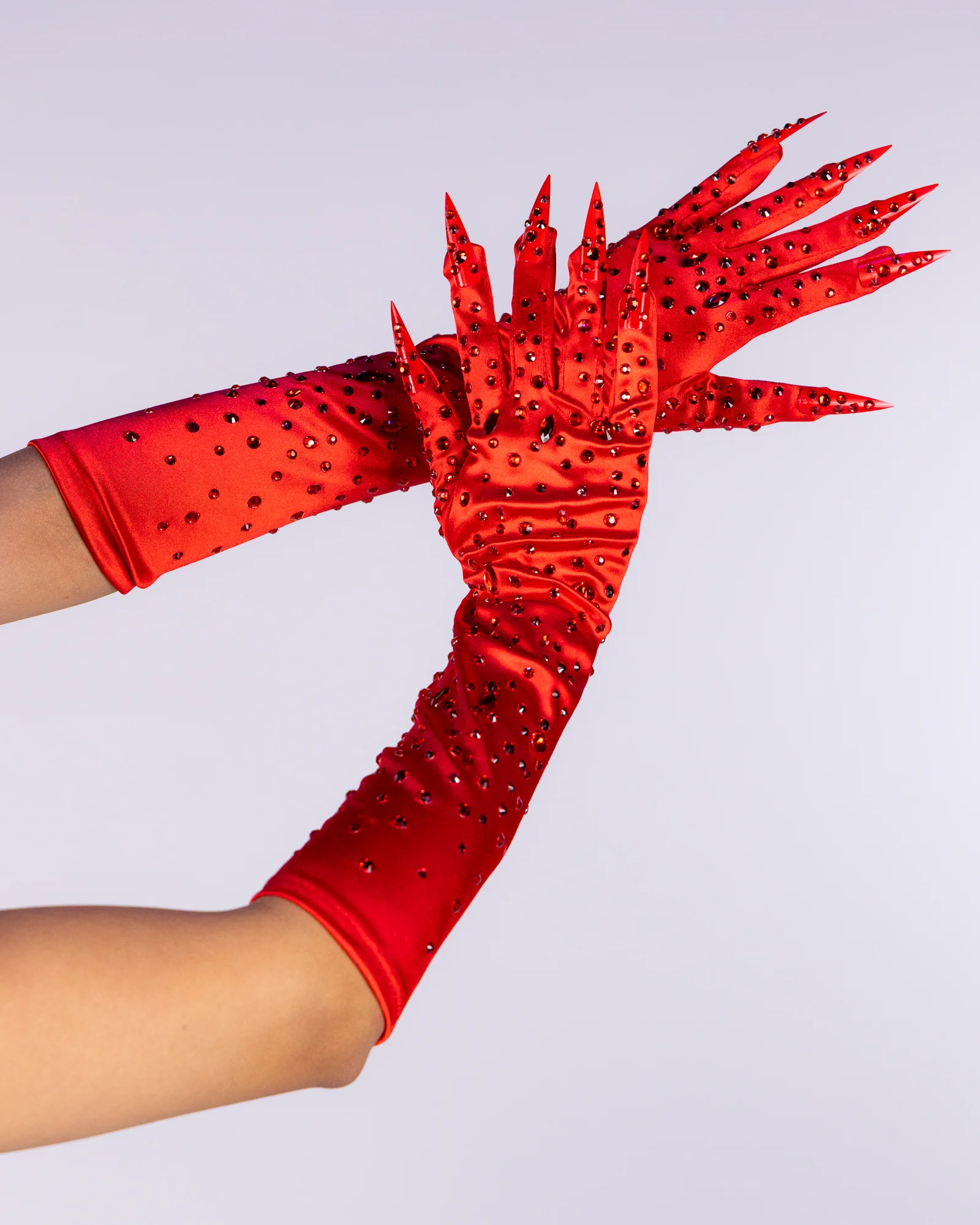 Rhinestone Claw Unisex Gloves