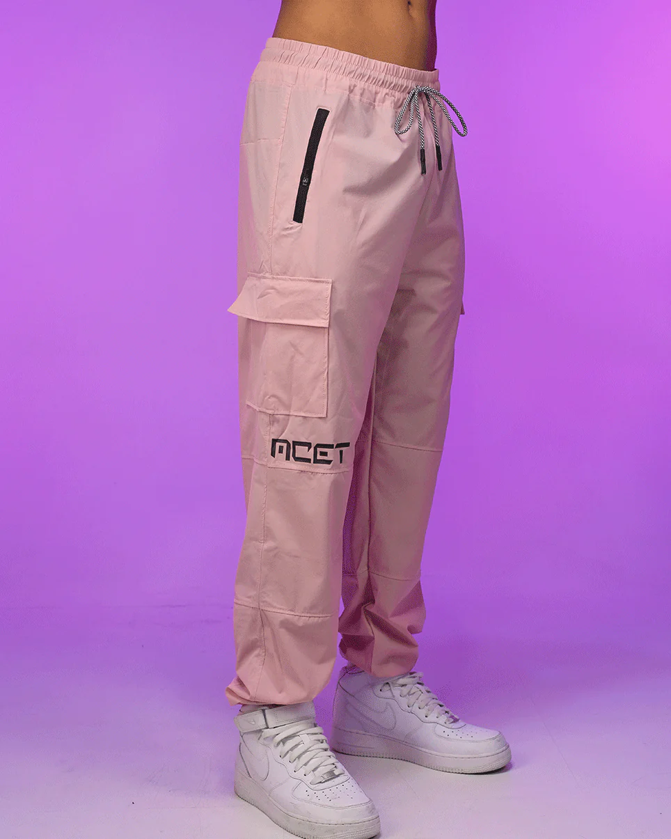 Pretty Pink Unisex Water Resistant Cargo Joggers - Image 10