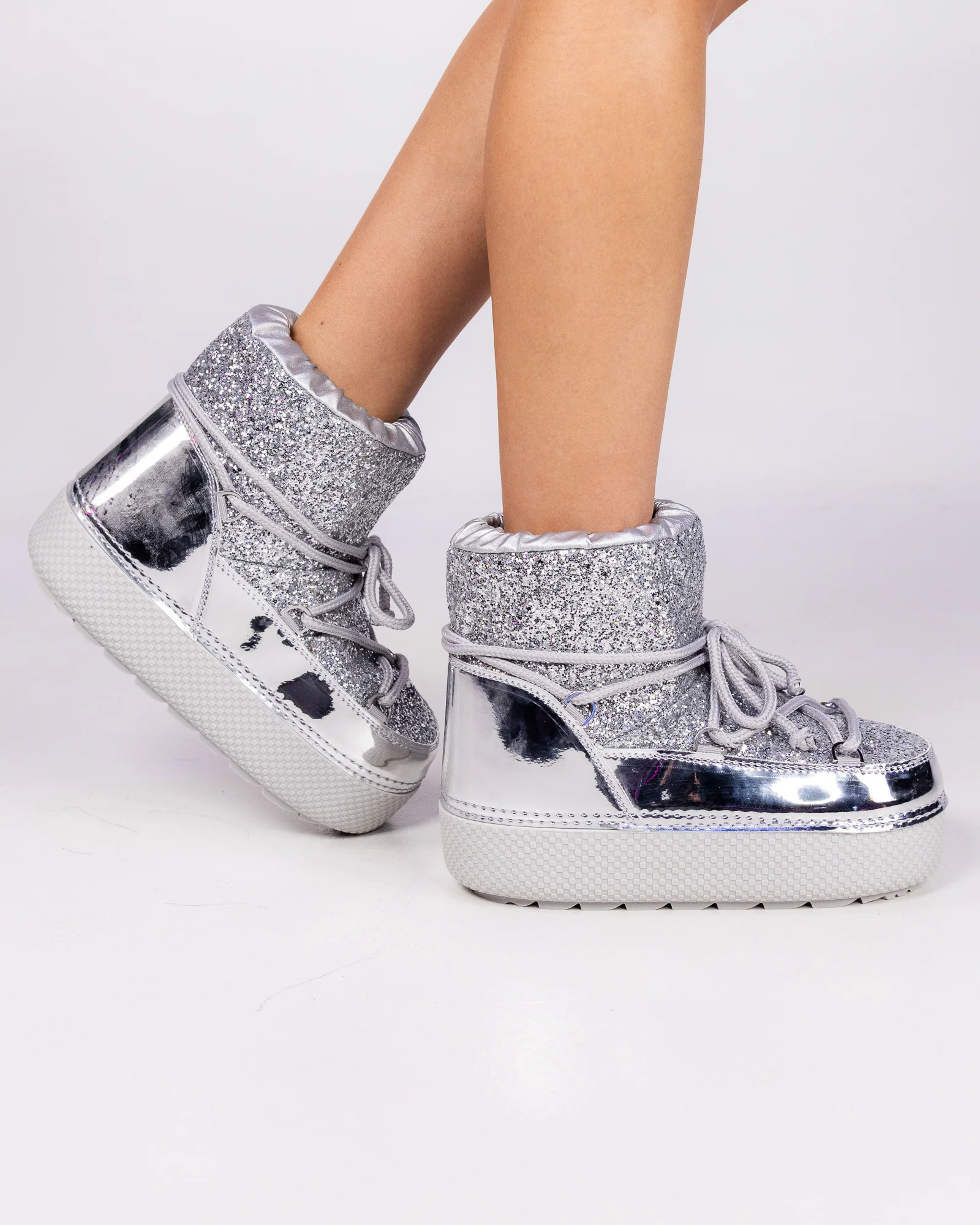 Silver Eclipse Women's Winter Booties - Image 2