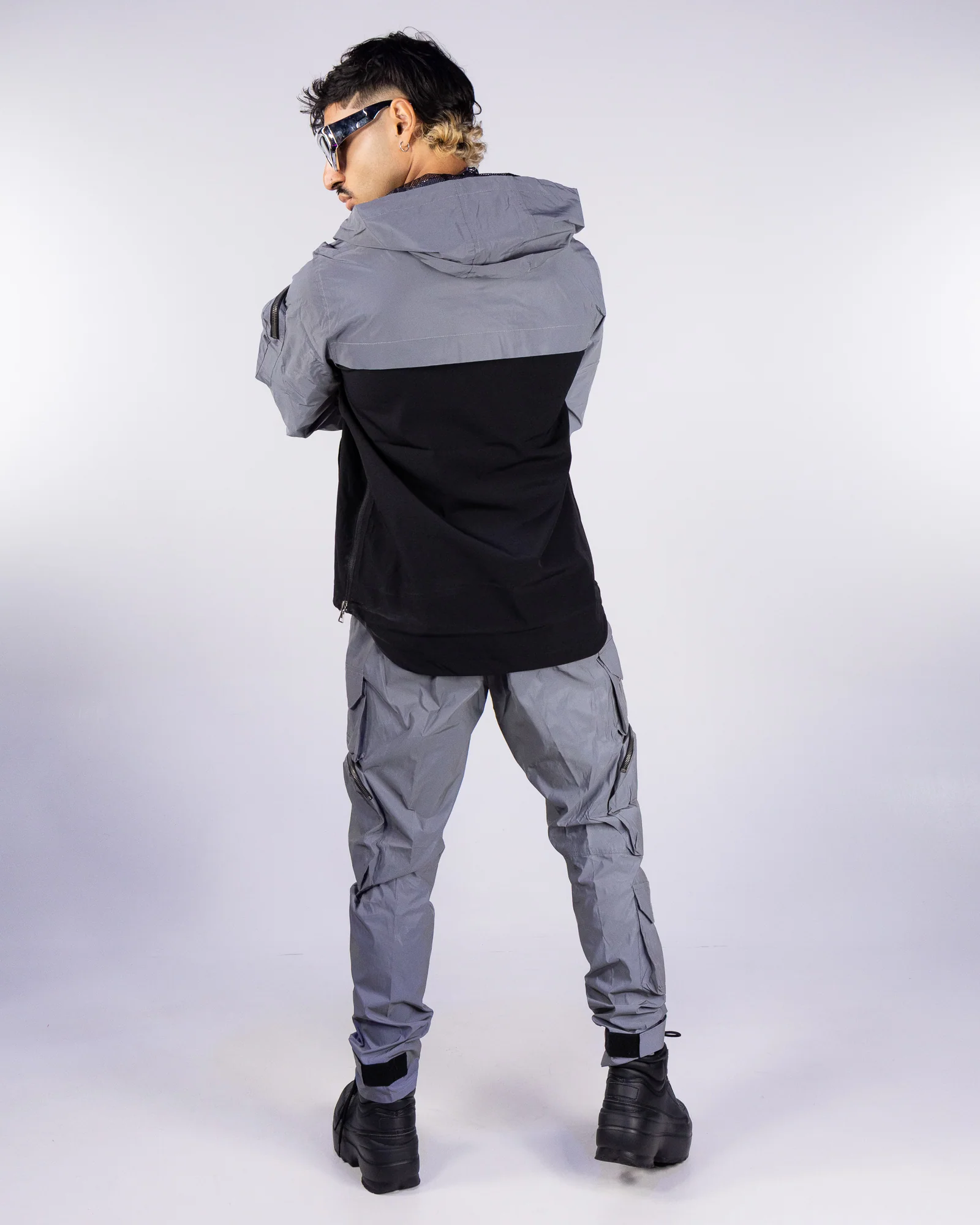 Silver Flash Reflective Unisex Cargo Pants - Image 7
