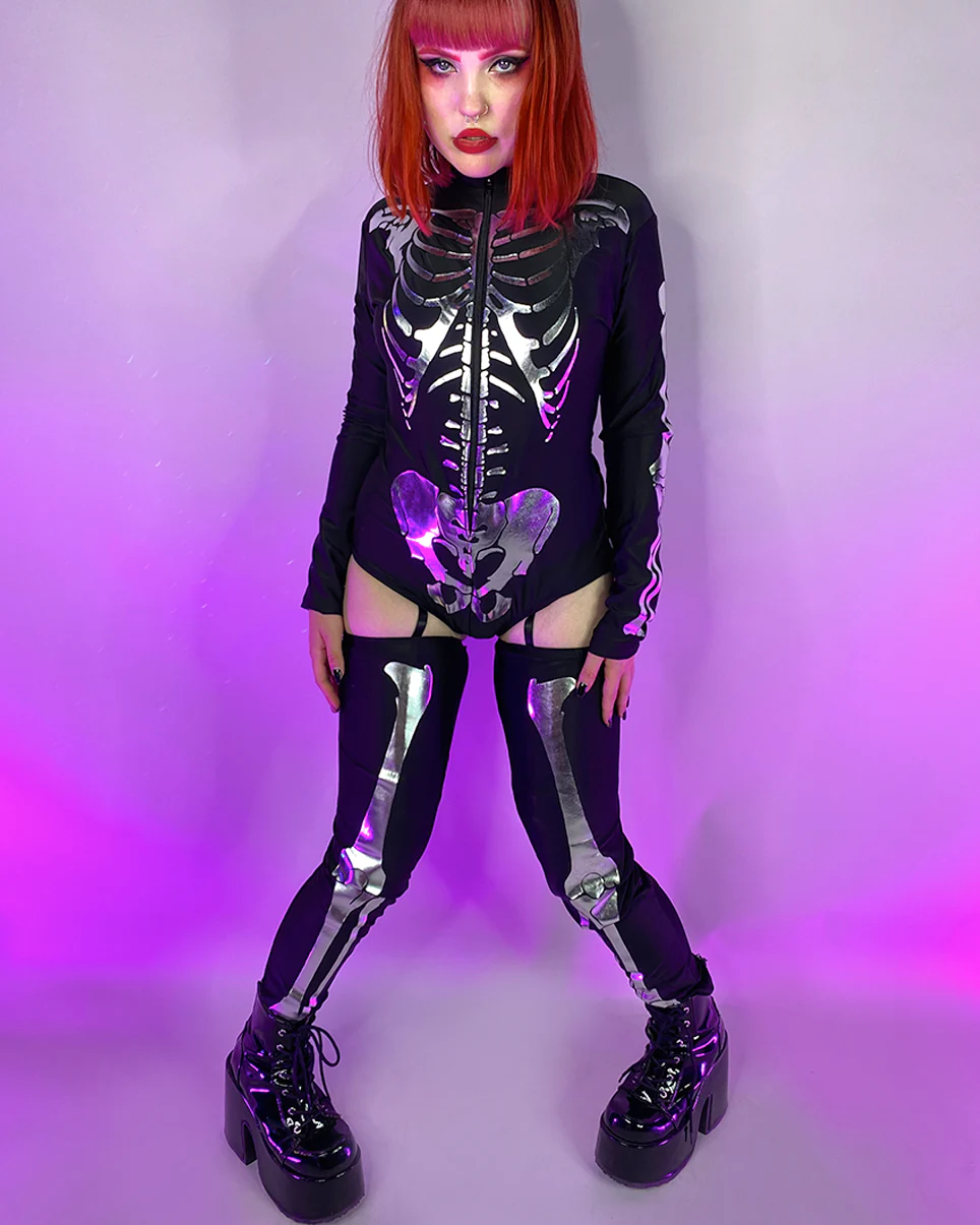 2pc Bone To Pick Skeleton Costume - Image 4