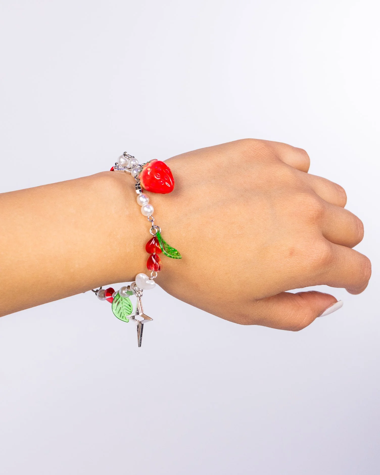 Strawberry Charm Women's Bracelet - Image 2