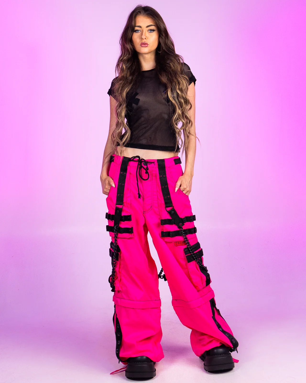 Tripp NYC Zip-Off Pink Space Out Pants - Image 5