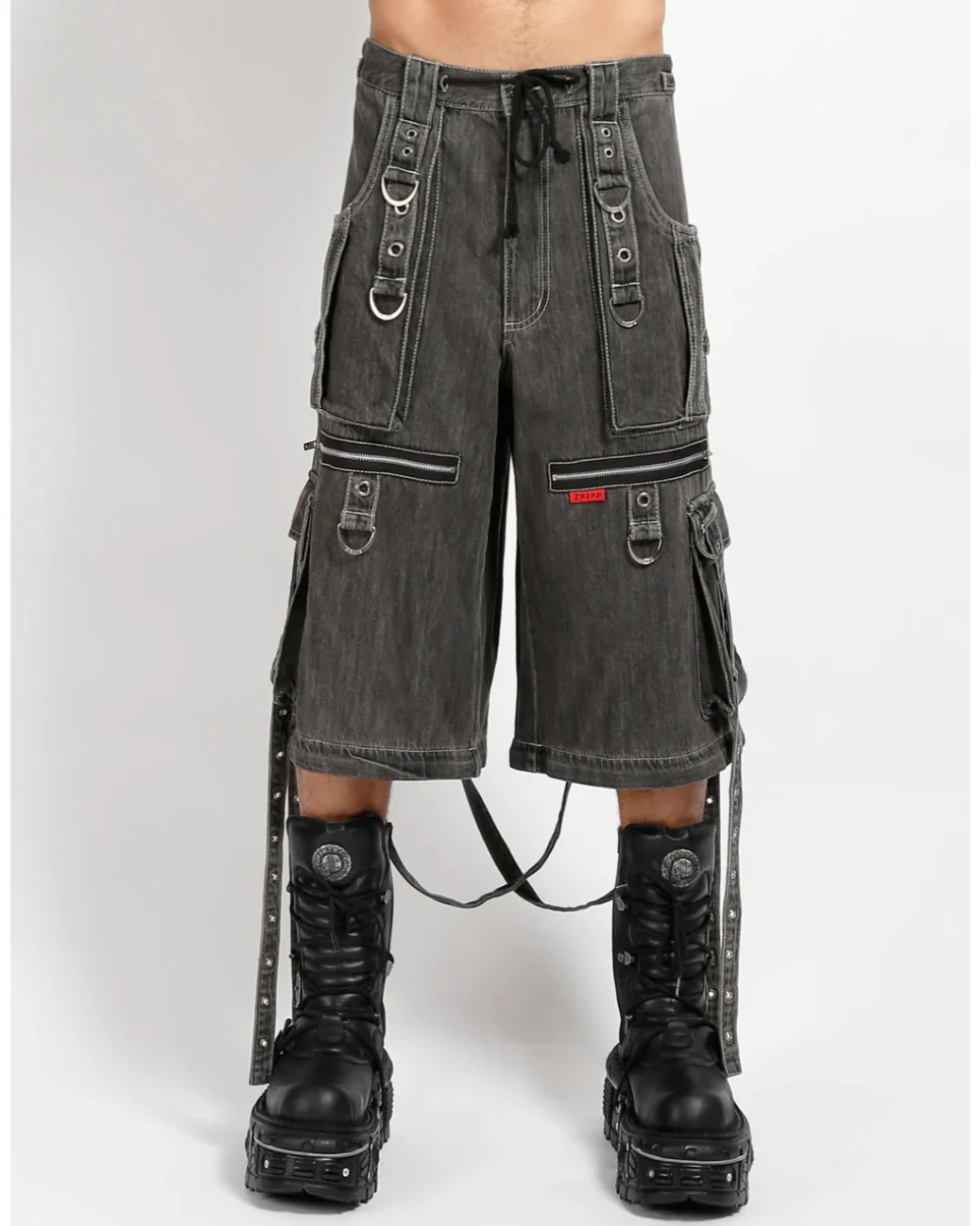 Tripp NYC Zip-Off Black Denim X-Strap Pants - Image 13