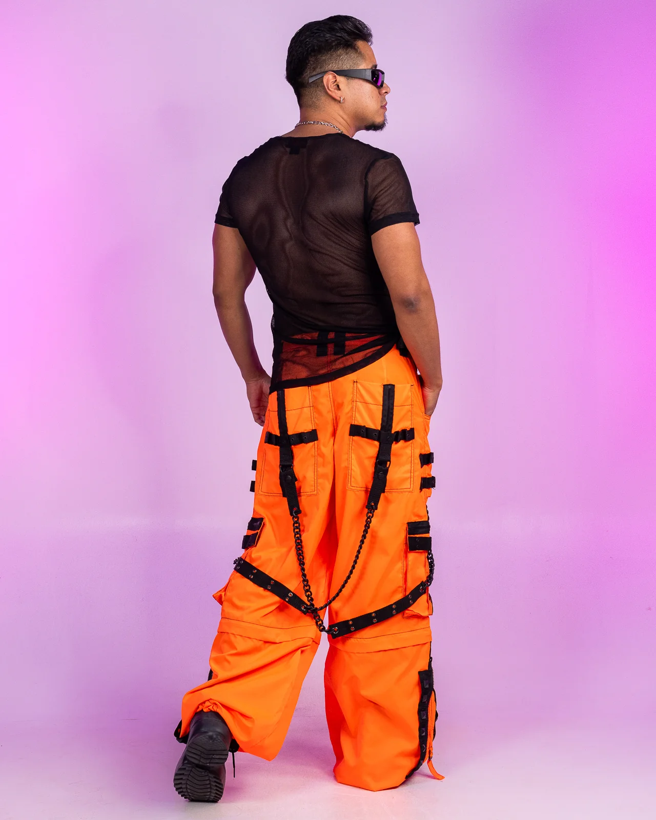 Tripp NYC Zip-Off Orange Space Out Pants - Image 4