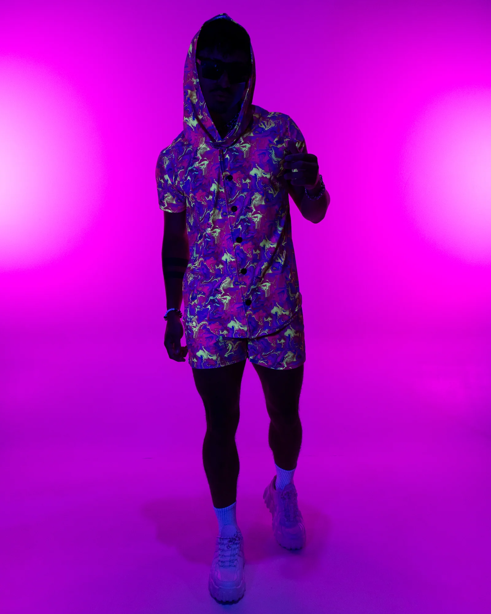 Ultraviolet Vision Men's Drawstring Shorts - Image 2