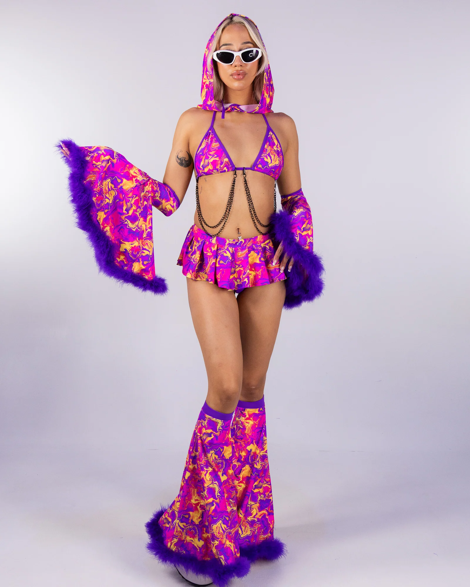 Ultraviolet Vision Women's Flare Bell Sleeves (Pair) - Image 4