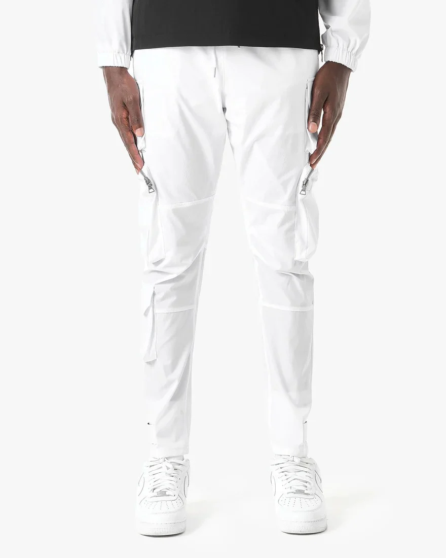 White Unisex Cargo Pants - Image 9