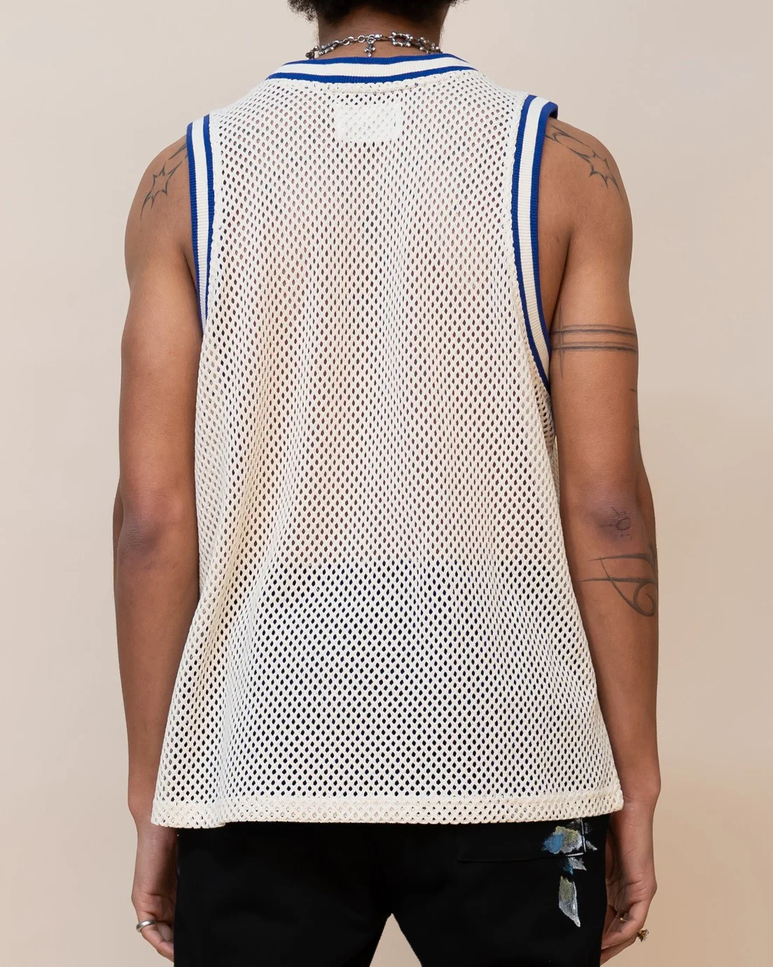 White Crochet Net Tank Top - Image 6