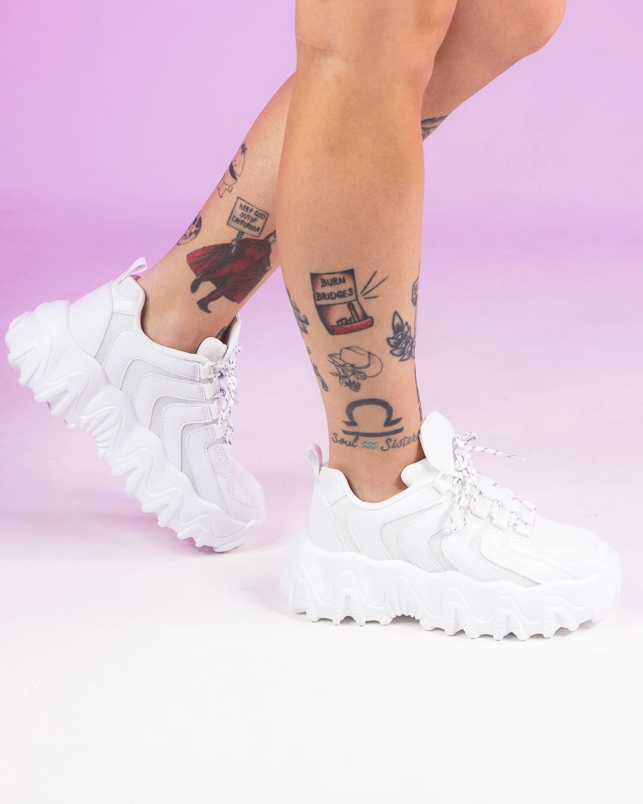 White Michelle Sneakers - Image 2
