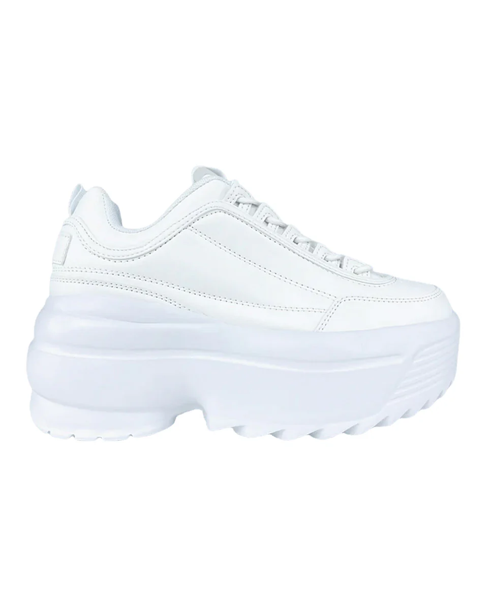 White Walkin' On A Dream Women's Chunky Sneakers - Image 5