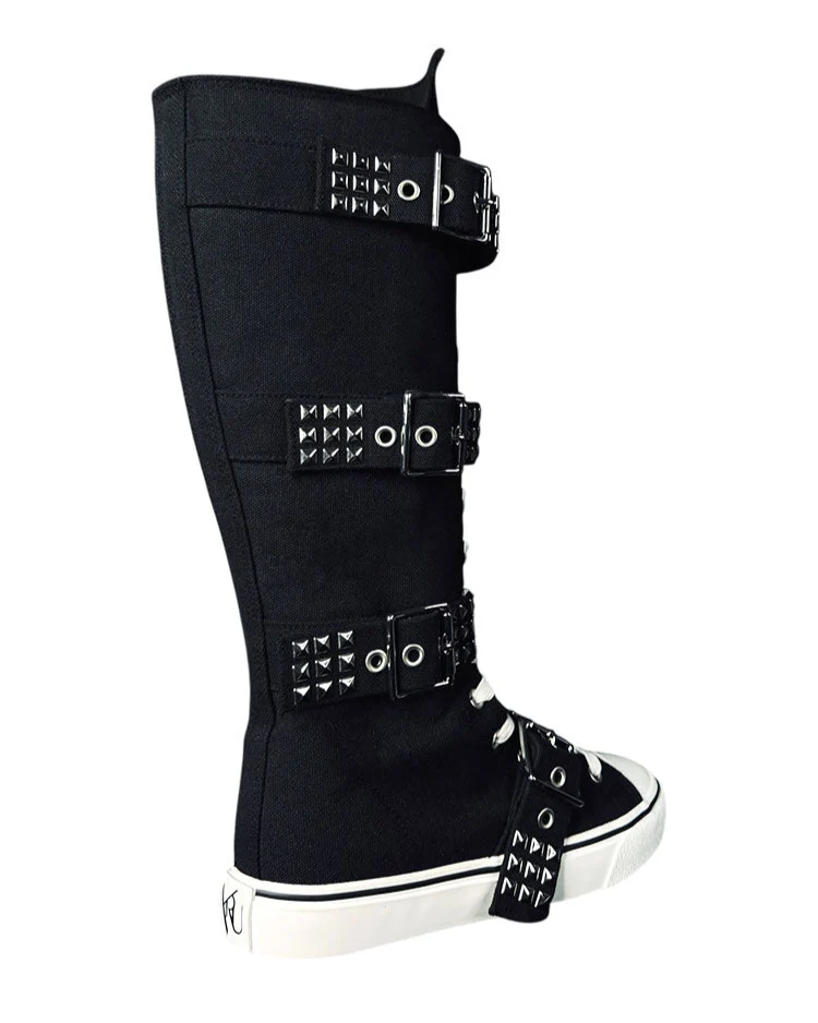 YRU Rawr XD Stud Women's Black/Silver Boots - Image 8